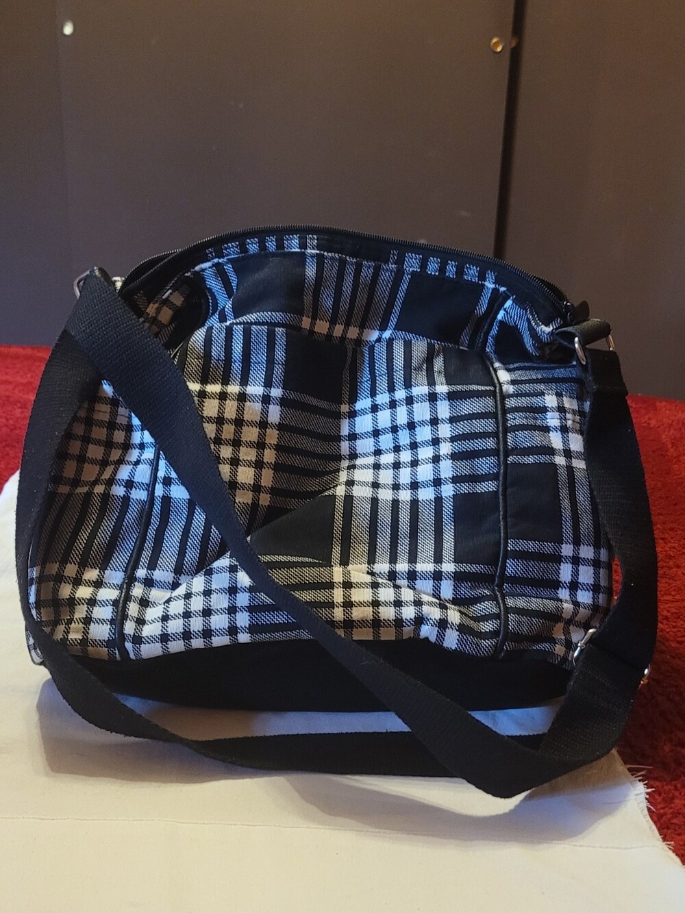 thirty one plaid shoulder bag